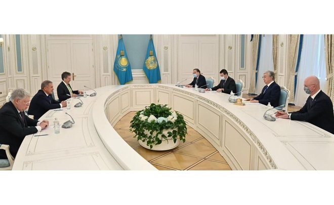 Рустам Минниханов встретился с президентом Казахстана Касым-Жомарт Токаевым