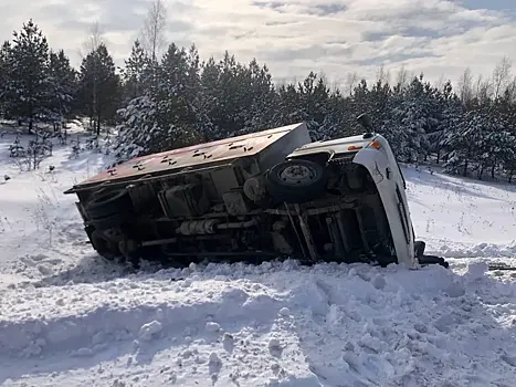 В Самарской области перевернулся грузовик