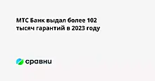 МТС Банк выдал более 102 тысяч гарантий в 2023 году