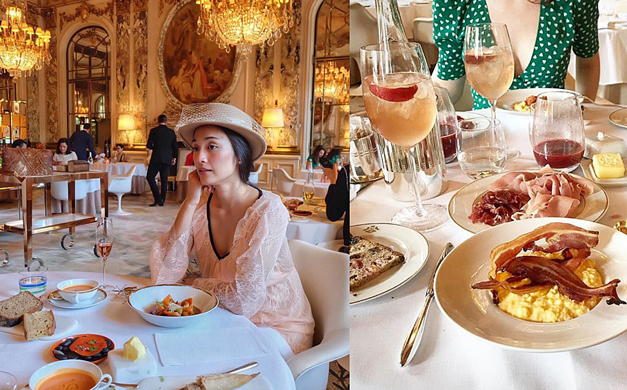 Ресторан Ле Морис (Restaurant Le Meurice) в Париже - еще один ресторан знаменитого Алена Дюкасса. Роскошные интерьеры ресторана сродни Версалю. Шесть блюд можно съесть за 856 долларов на двоих (около 58 тысяч рублей)  