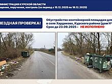 В Курском районе уже 3 месяца не могут сделать контейнерную площадку