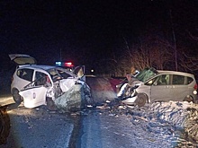 В Хабаровском крае в лобовом ДТП погиб человек, еще четверо пострадали