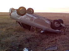 Возле Боевой Горы перевернулся ВАЗ