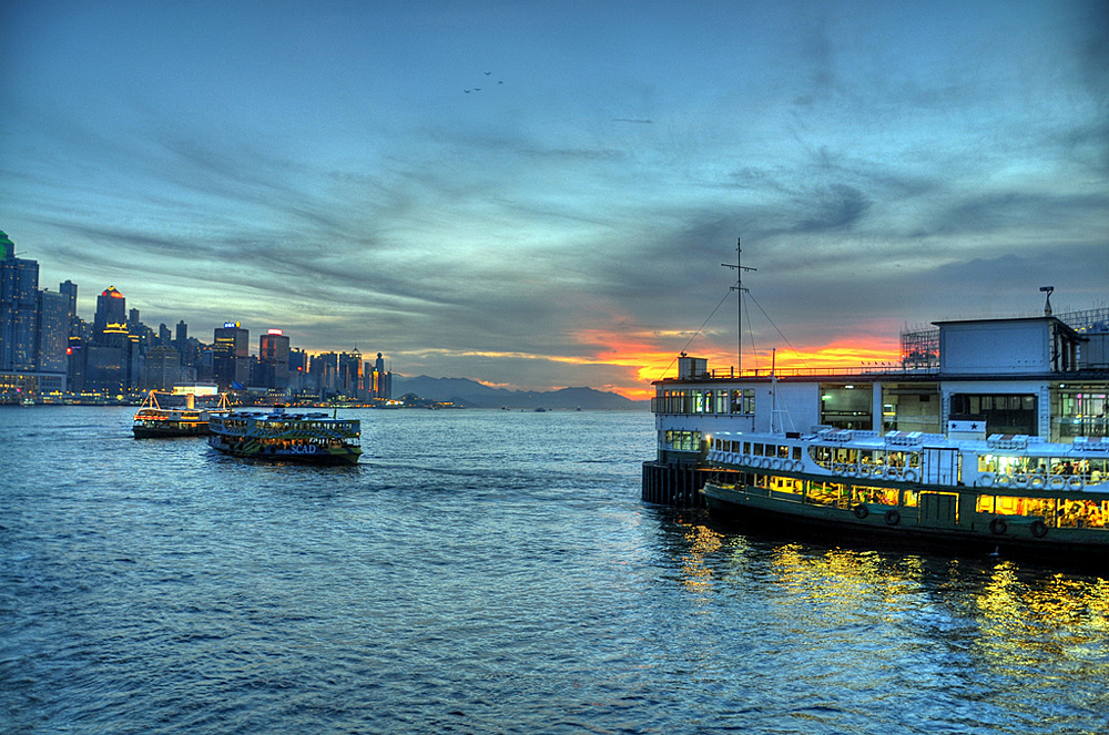 Star ferry, Гавань Виктория, Гонконг, Азия