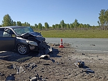 В лобовом ДТП на трассе Тюмень - Омск пострадали шесть человек