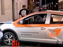 17-летний россиянин без прав на каршеринге сбил пешехода и попал на видео