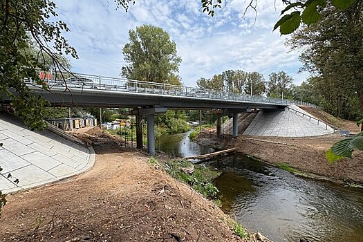 В Вятскополянском районе ремонт поста через реку Люга выполнен на 65%