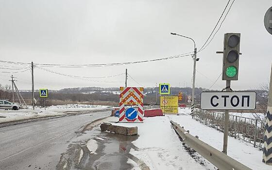 Большегрузам запретят проезд по мосту в Пронском районе с 10 марта