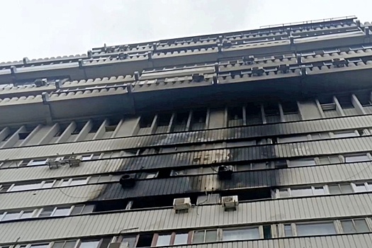 "Дом-корабль" в Москве частично обесточен после пожара