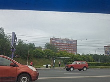 Баннер с кувалдой ЧВК «Вагнер»* сняли с нижегородского завода «Термаль»