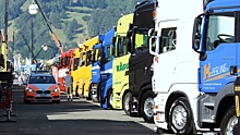 Россия продлила запрет на въезд в страну грузовиков из ЕС