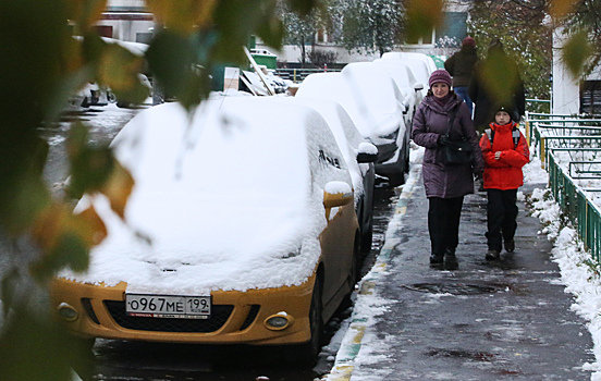 Москвичам пообещали мокрый снег