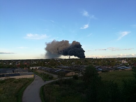 Спасатели локализовали пожар на заводе изоляционных материалов в Ленинградской области