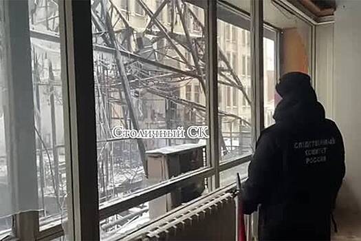 Здание «Известия холл» в центре Москвы после тушения пожара попало на видео