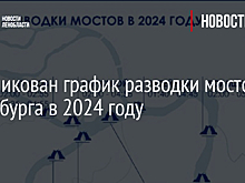 Опубликован график разводки мостов Петербурга в 2024 году