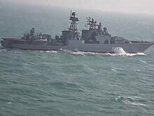 Минобороны опубликовало кадры военно-морских учений России и Китая