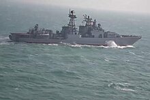 Минобороны опубликовало кадры военно-морских учений России и Китая