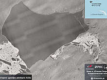 "Роскосмос" поделился снимком крупнейшего на планете айсберга А23а