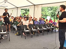 Для участников молодежного форума "iВолга" с лекцией выступил федеральный эксперт от Центробанка