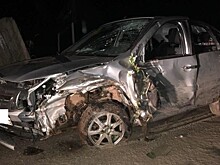 Автоледи на «Гранте» перевернулась на деревенской дороге