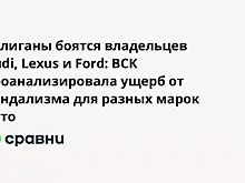 Хулиганы боятся владельцев Audi, Lexus и Ford: ВСК проанализировала ущерб от вандализма для разных марок авто