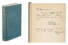 Подписанный Фицджеральдом экземпляр "Великого Гэтсби" продадут за £300 тысяч