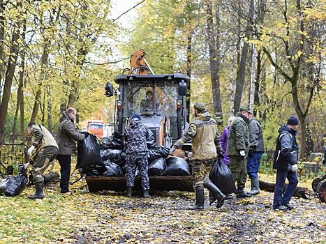 Около 10 тысяч вологжан приняли участие в общегородском осеннем субботнике