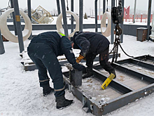 Пешеходный мост скоро установят на новой набережной в Кемерове