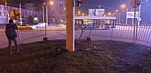 Ночные ДТП в Симферополе: машины врезались в столбы