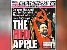 NYP поместила на обложку нового мэра Нью-Йорка с серпом и молотом