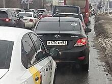 Рязанцы пожаловались на пробки на Московском шоссе из-за нарушителей ПДД