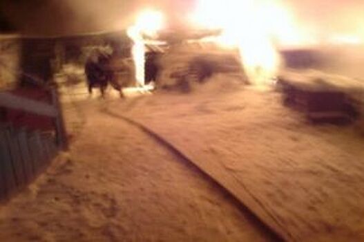 В Спас-Клепиках пожар уничтожил жилой дом