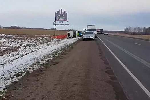 Россияне устроили набег за выпавшими из фуры мандаринами