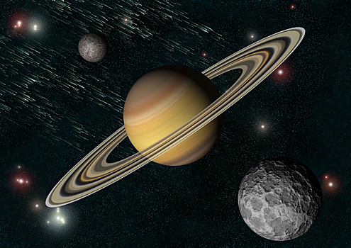 Получено качественное изображение спутника Сатурна Тефия