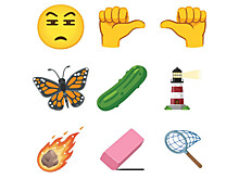 Огурец и прищур станут новыми эмодзи для iPhone