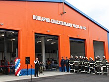В Уренском округе торжественно открыли сразу два новых здания пожарных депо