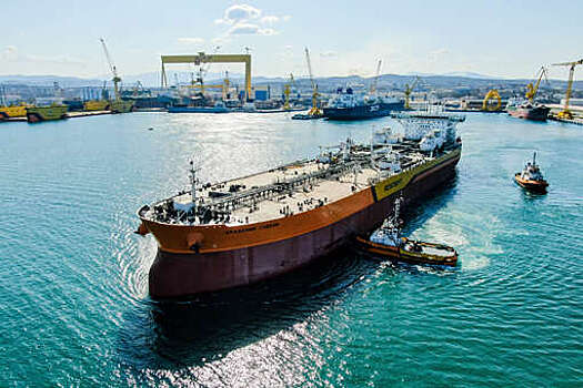 Пятый танкер типа "Афрамакс" готовят к ходовым и швартовным испытаниям в море
