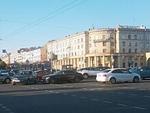 В Петербурге на пересечении Московского и Рощинской собирается пробка