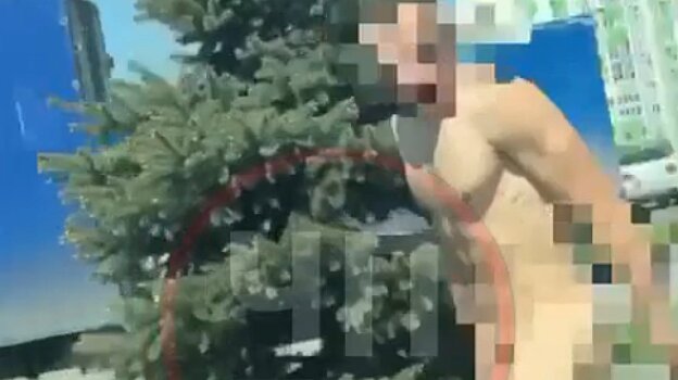 Голый мужчина пробежался по улице в Засечном