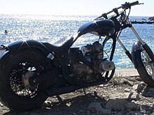 Показан эффектный чоппер на базе мотоцикла «Урал»