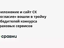 Приложение и сайт СК «Согласие» вошли в тройку победителей конкурса страховых сервисов
