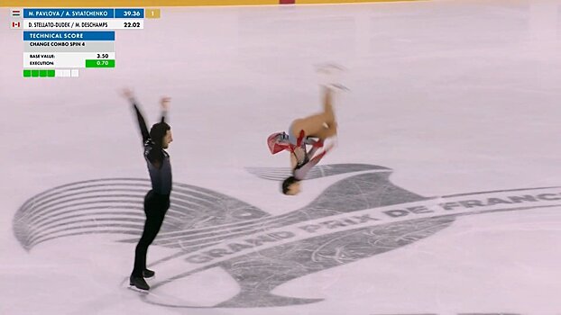 Стеллато-Дудек прыгнула сальто в короткой программе на Гран-при Франции