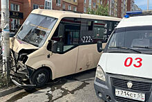 В Омске водитель микроавтобуса погиб, врезавшись в столб