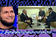 Хабиб Нурмагомедов дал интервью Первому каналу после победы над Конором
