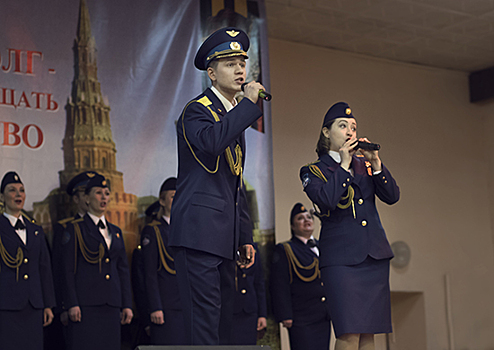 Ансамбль песни и пляски ВКС в дни новогодних праздников порадовал военнослужащих интересной концертной программой