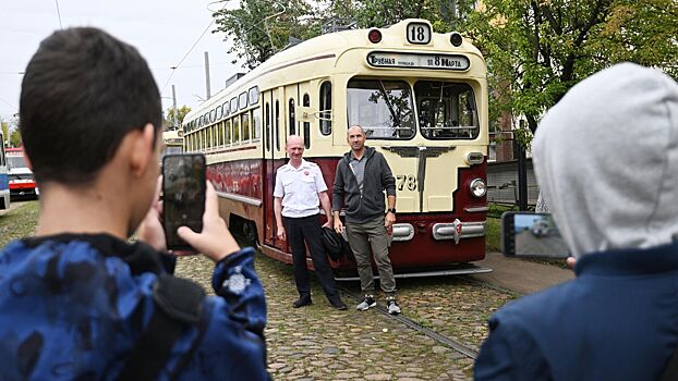Парад исторических трамваев состоялся в Москве