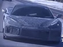 Chevrolet Corvette C8 тестируют на заснеженных дорогах