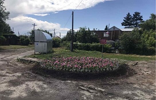 В Ишиме на месте мусорной свалки разбили цветочную клумбу
