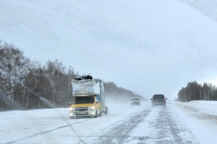 В Татарстане из-за метели возник транспортный коллапс