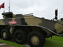 Загоревшийся новейший «Бумеранг» после парада попал на видео